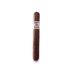 Cigar with a label on a white background