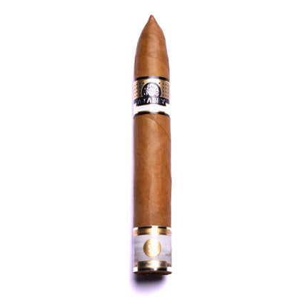 Cigar with a visible brand logo on a white background
