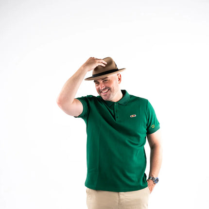 A Person In Privada Cigar Club Green T-Shirt