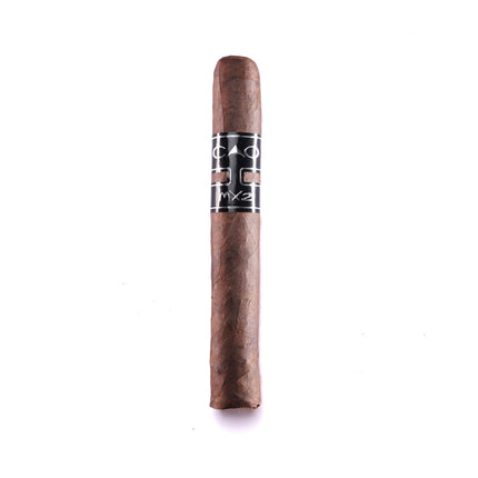 Cigar with a band on a white background