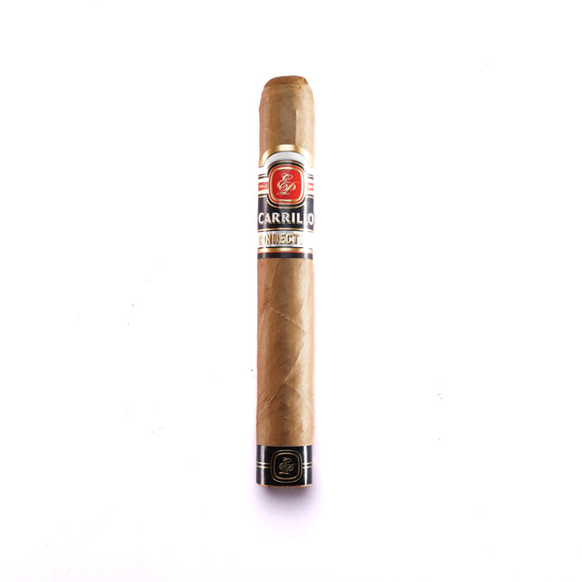 Cigar with a visible brand label on a white background