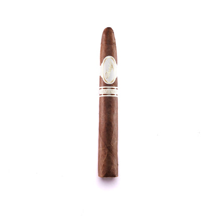 Cigar with a white band on a white background