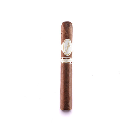 Wooden pen with a white cap on a white background