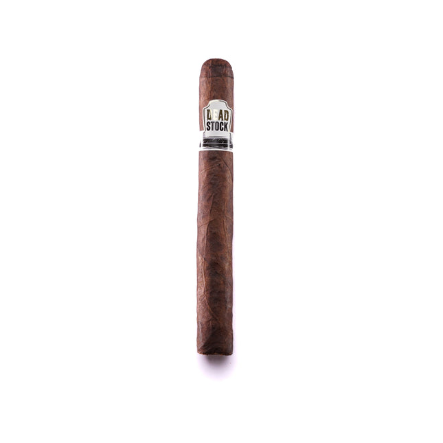 Cigar with a band on a white background