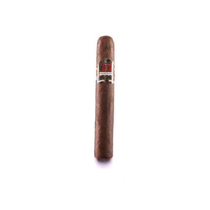 Cigar with band on a white background