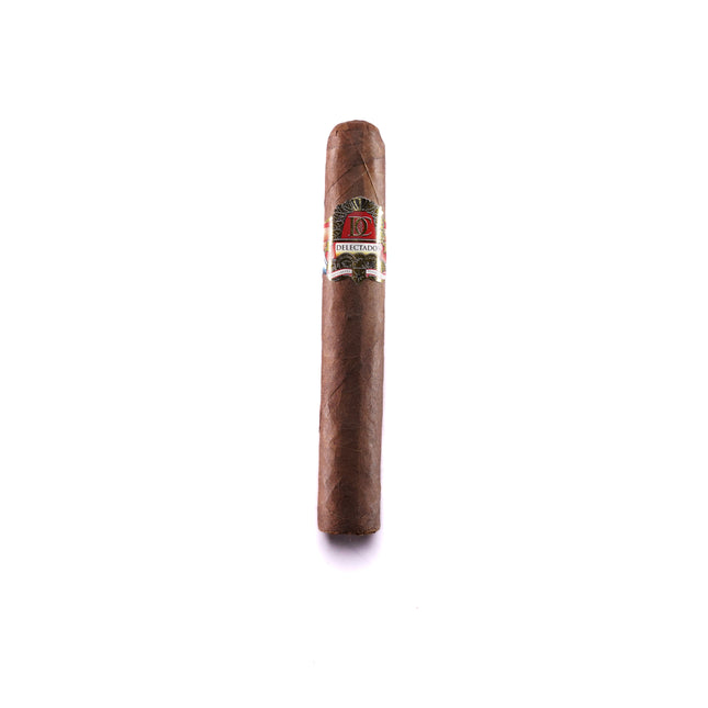 Cigar with band on a white background