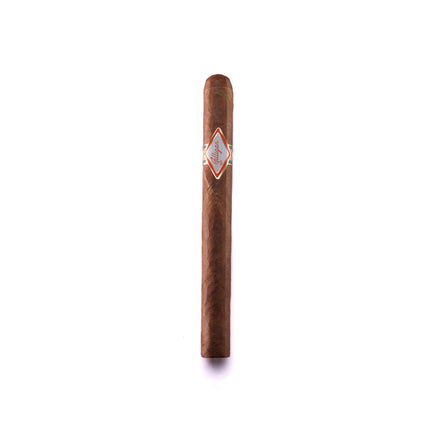 Cigar with a diamond-shaped band on a white background