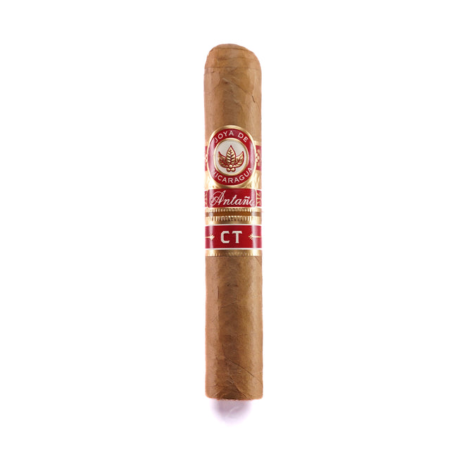Cigar with a visible label on a white background