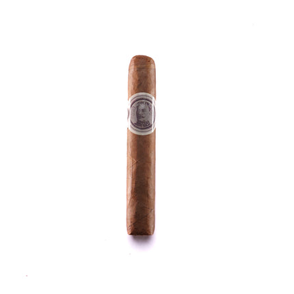 Cigar with a brand logo on a white background