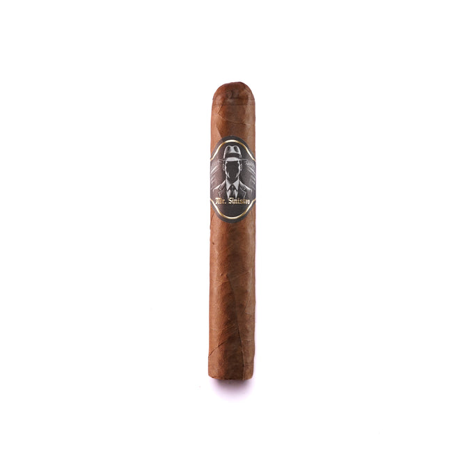 Cigar with a brand logo on a white background