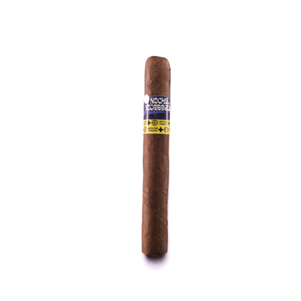 Cigar with a label on a white background