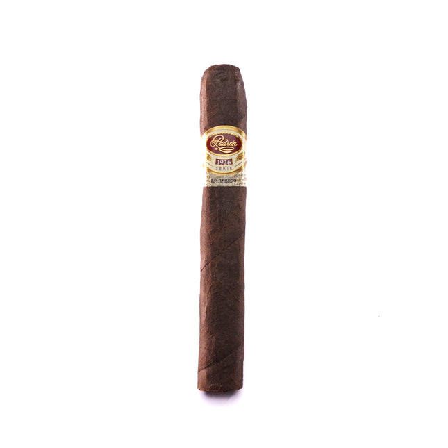 Cigar with a label on a white background