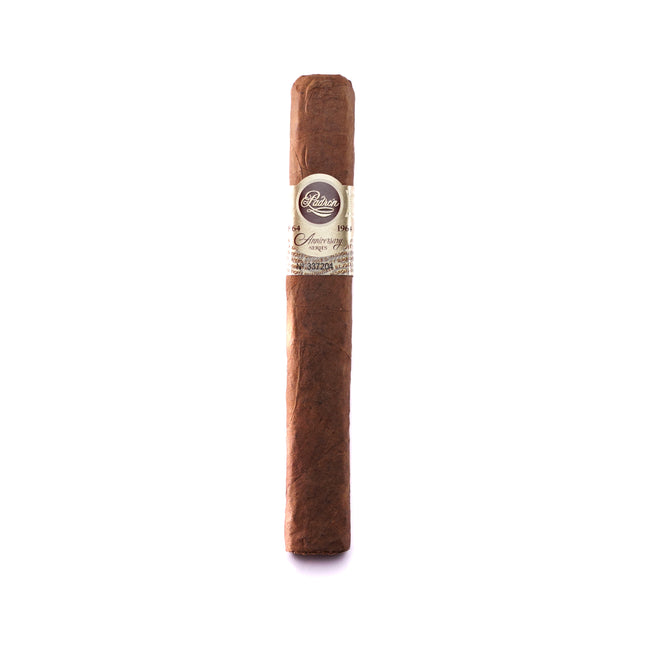 Cigar with a label on a white background