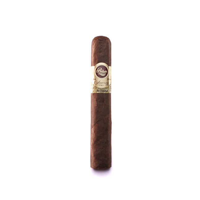 Cigar with a visible label on a white background