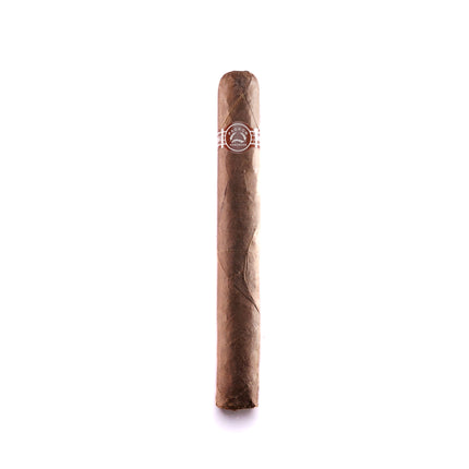 Cigar with a band on a white background