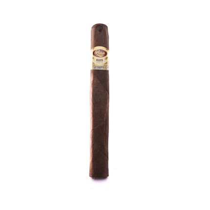 Cigar with a band on a white background