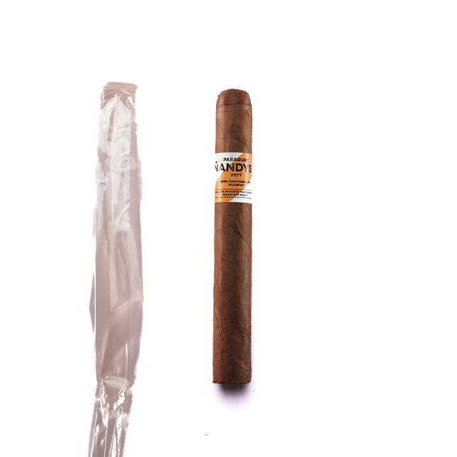 Cigar and its packaging on a white background