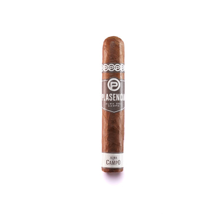 Cigar with branding on a white background