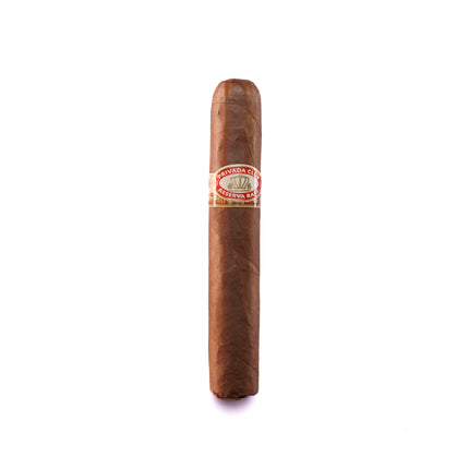Cigar with a label on a white background