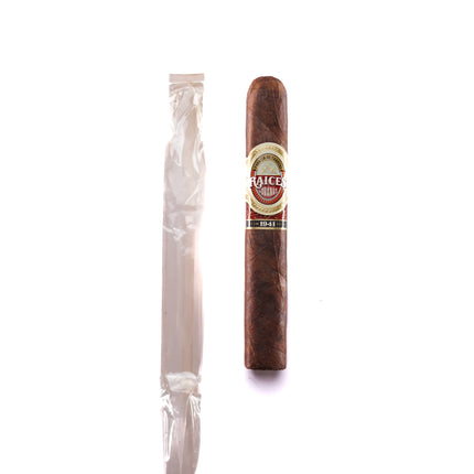 Cigar and its packaging on a white background