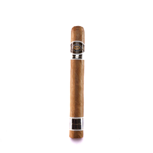 Cigar with band on a white background