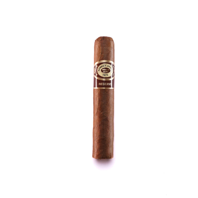 Cigar with a visible label on a white background