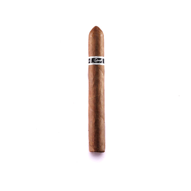 cigar with label on white background