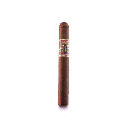 cigar with label on white background 