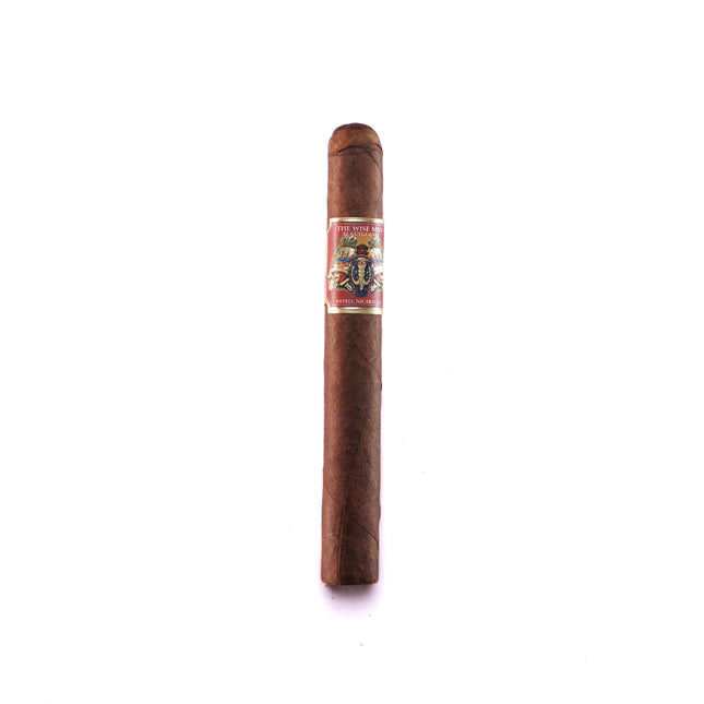 cigar with label on white background 