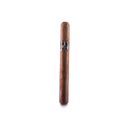 Cigar with band on a white background