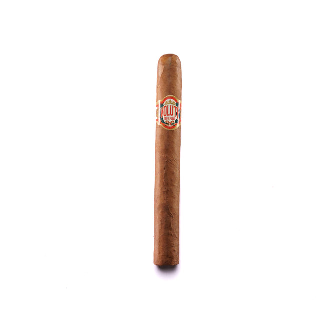 Cigar with a visible brand logo on a white background