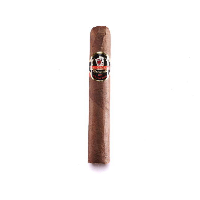 Cigar with a brand logo on a white background
