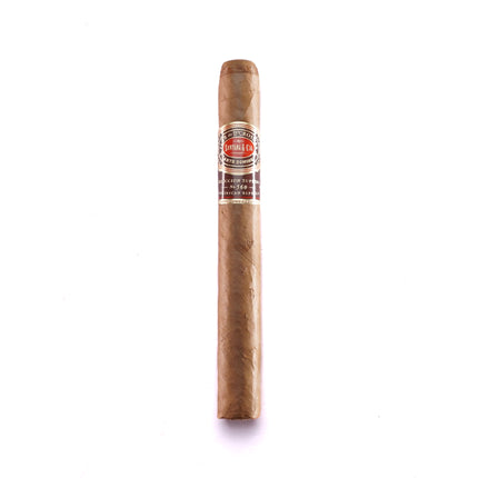 Cigar with a label on a white background