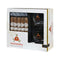Montecristo cigar and glass set in a branded box on a white background