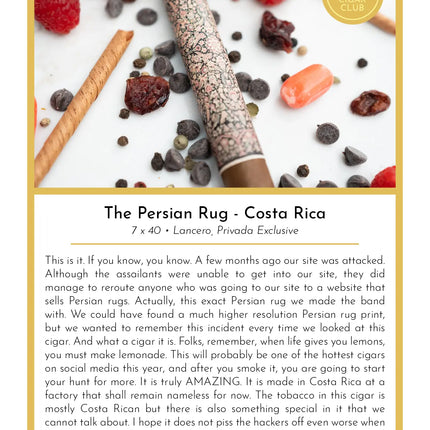 Persian Rug Cigar