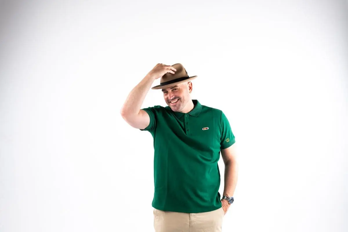 A Person In Privada Cigar Club Green T-Shirt