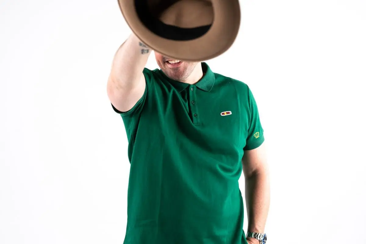 A Person In Privada Cigar Club Green T-Shirt