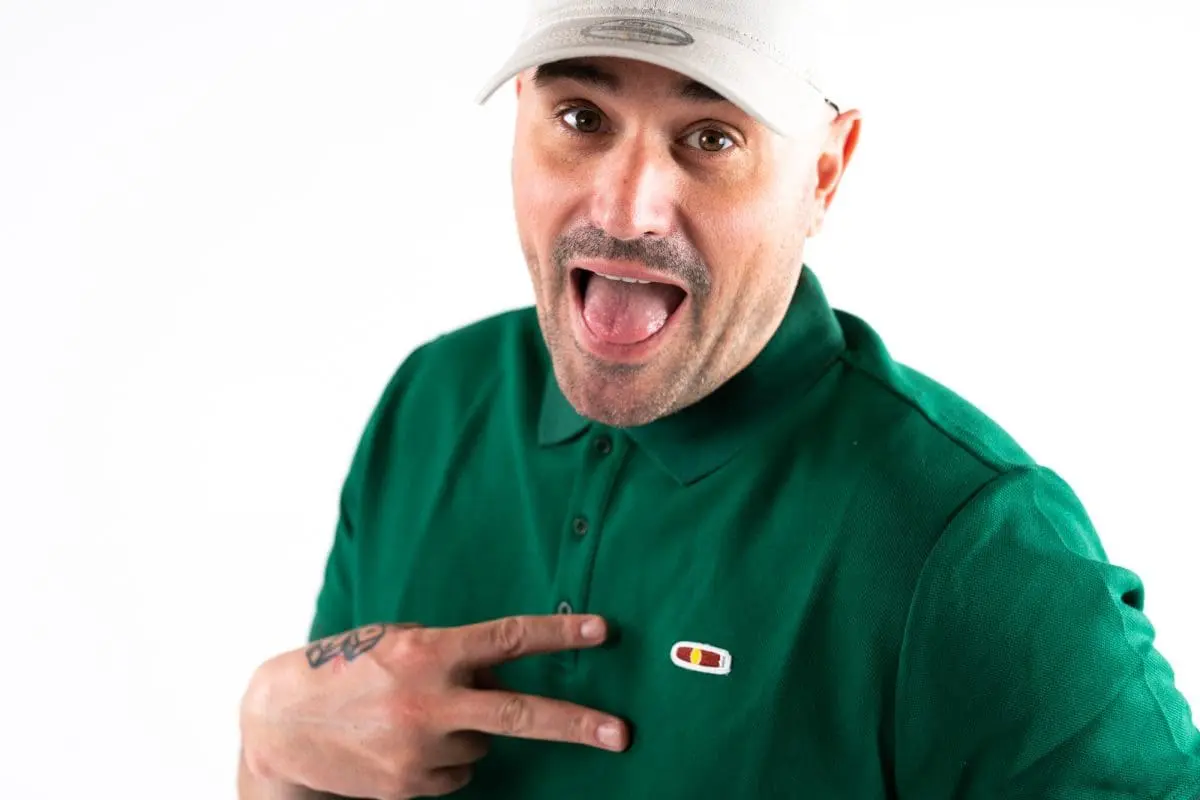 A Person In Privada Cigar Club Green T-Shirt