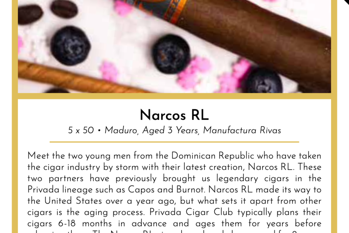 About Narcos RL Aged 3 Years