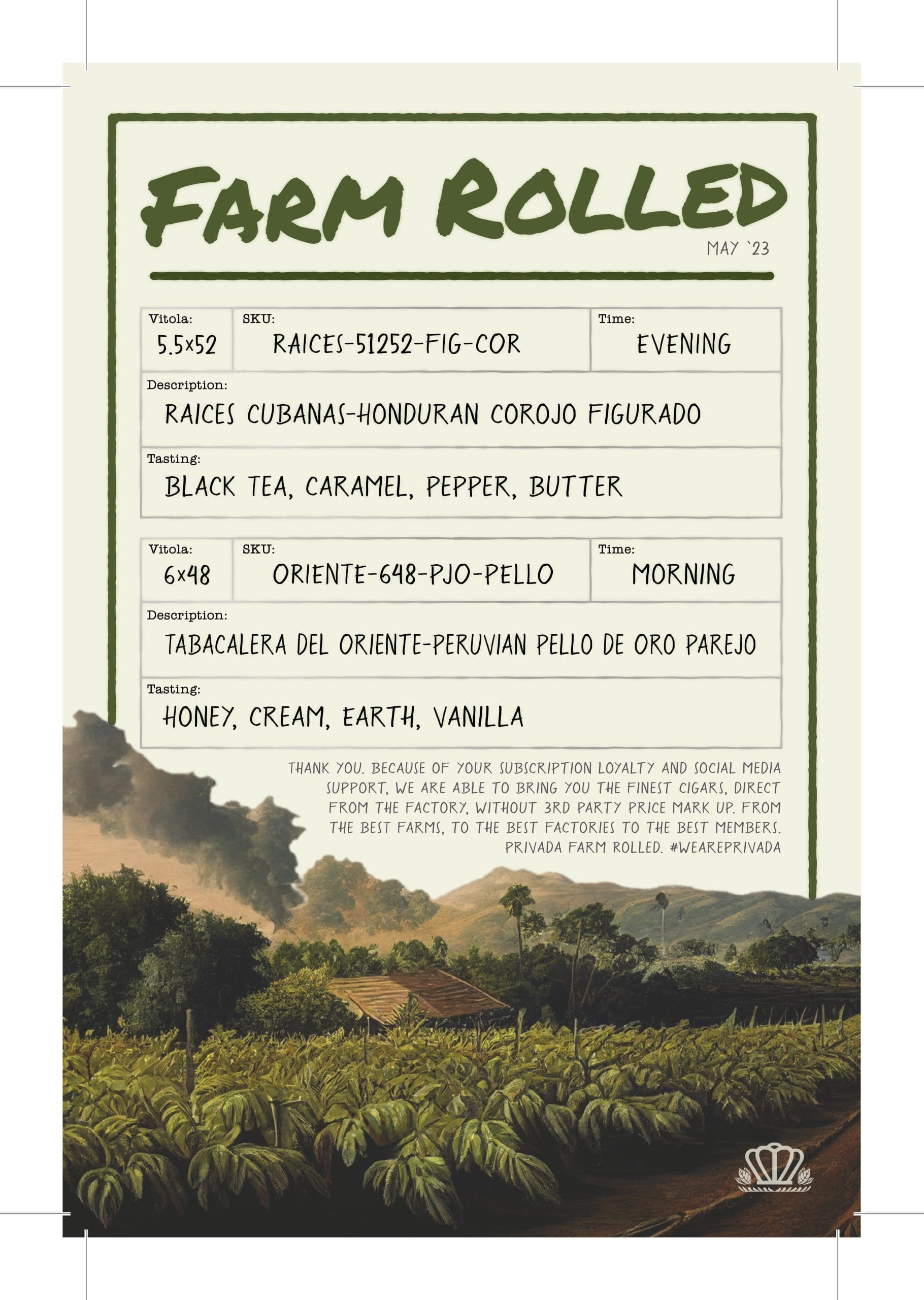 farmrolled tastecard