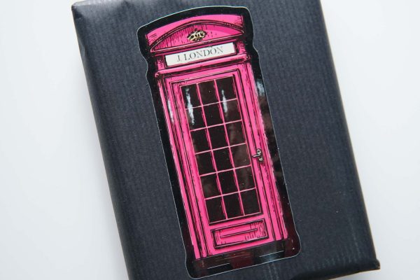 J London Telephone Booth Series Pink Box